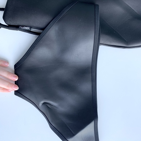 TRIANGL leather-look Bikini Bottoms - S - Picture 3 of 4